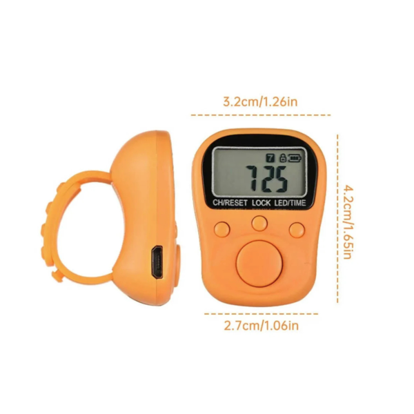 70 Lakh Naam Jap Rechargeable Counter Premium with LED Screen & Time Display for Daily Chanting