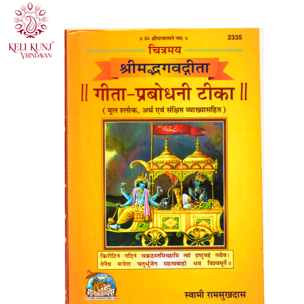 Chitramay Shrimad Bhagavad Gita Book by Swami Ramsukhdas | Gita Press Gorakhpur Code - 2335