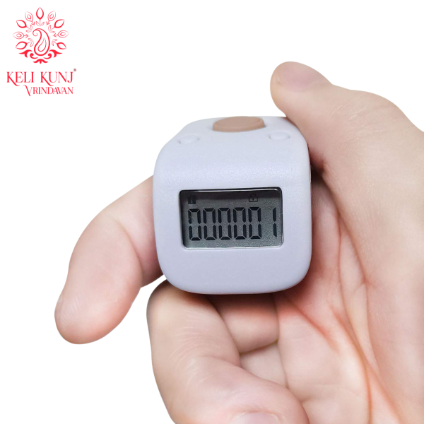 Digital tally counter 70 lakh Naam Japa 6 Channels Rechargeable LCD Finger Counter Silent Digital Tally CounterKeli Kunj counter